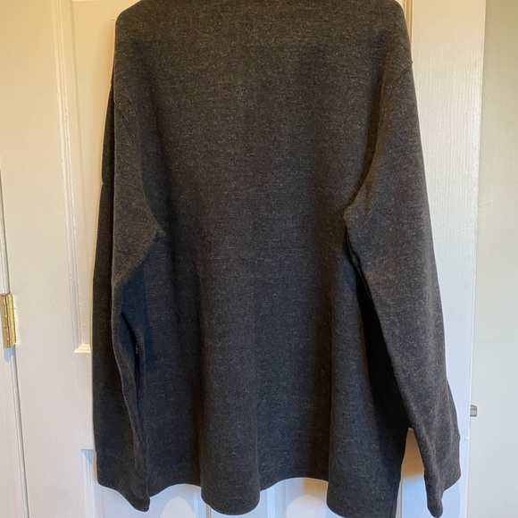 Men’s pullover sweater 1/4 front zipper by Polo. Size XL. Black. - Picture 3 of 5